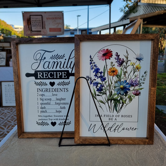 Wild flower sign