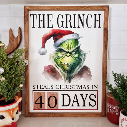 Christmas Coutdown Calender - Grinch